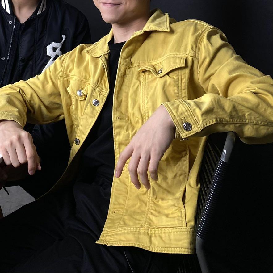 Zara yellow sales jacket men
