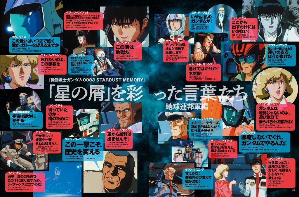 高達0083保存專集] 機動戰士ガンダム0083 STARDUST MEMORY大解剖, 興趣