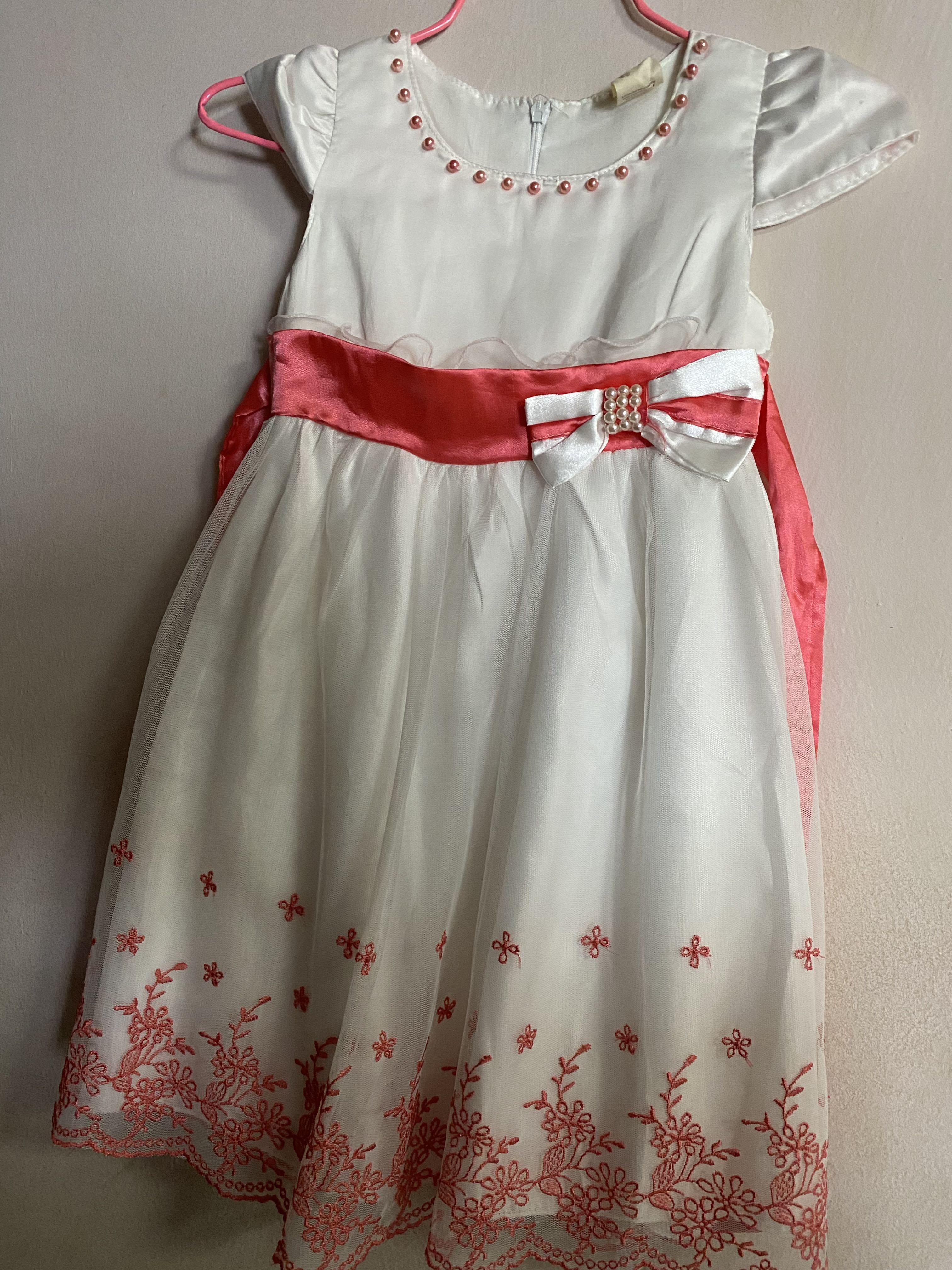 White dress for 5 top year old