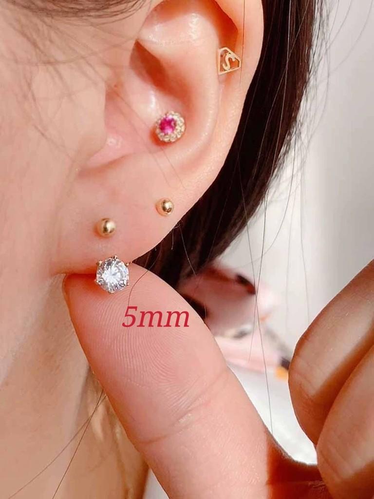 Gold earrings store for pierced ears