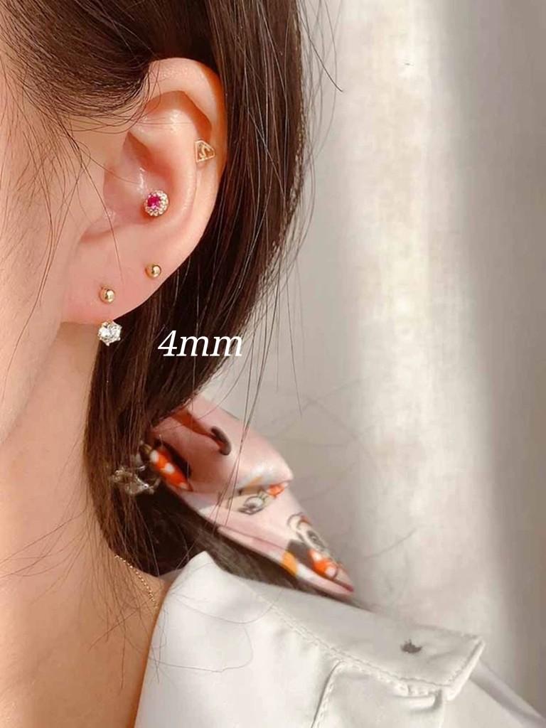 Gold earrings for ear piercing hotsell