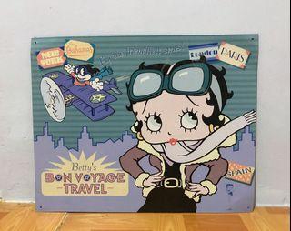 2003 Betty Boop Collectible Tin Sign 15”x12”