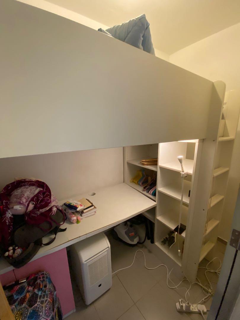 30 pick up by 26th loft bunk bed ikea, Furniture & Home Living