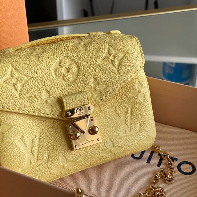 Louis Vuitton Micrometis Pouch Handbag Yellow P13384 – NUIR VINTAGE