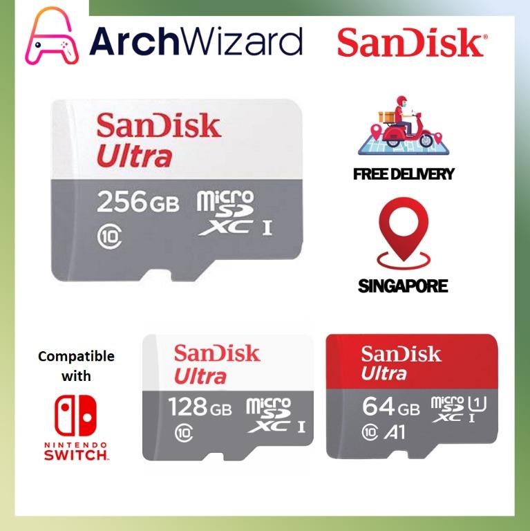 Ultra microSD Card with Adapter 64GB for Nintendo Switch