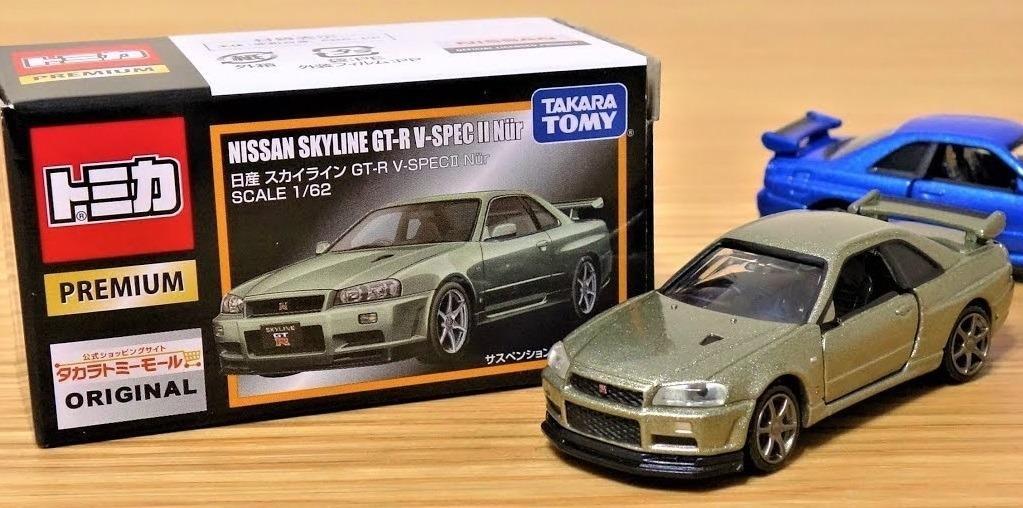 日本限定版 Tomica Premium Gtr R34 Nissan Skyline Gtr V Spec Ii Nur 模型合金車玩具車 Tomica Shop 經典車款車仔兒童日產jdm 日本跑車 興趣及遊戲 玩具
