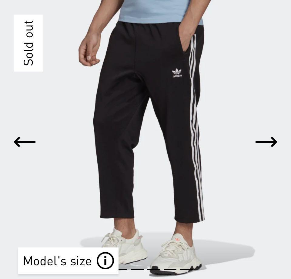 Adidas cropped track pants hotsell