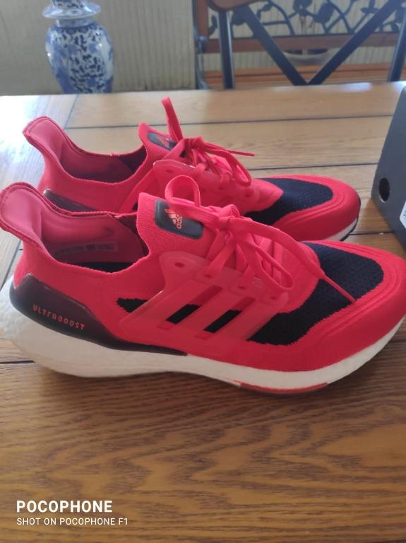 Adidas ultra boost 9.5 mens red hotsell