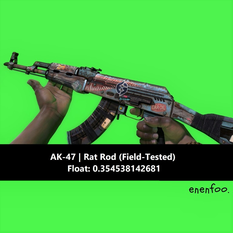 AK-47 RAT ROD FIELD TESTED AK47 FT CSGO SKINS KNIFE ITEMS, Video Gaming ...