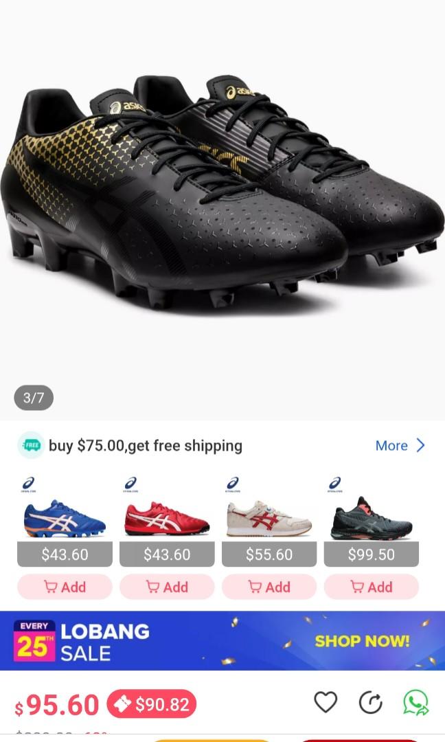 Almost brand new ASICS Menace US10.5 football rugby boots