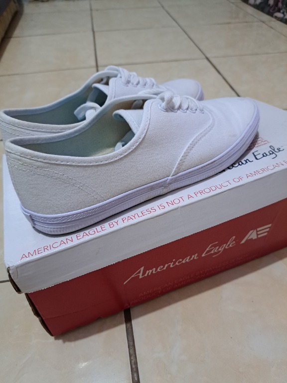 American eagle discount white canvas shoes
