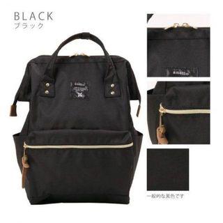 Authentic Black Anello Backpack