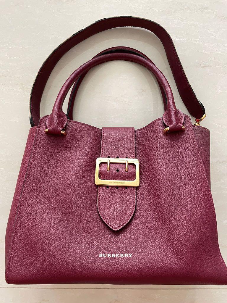 Authentic Burberry Medium Soft Grain Leather Buckle Tote Shoulder Bag,  Women's Fashion, Bags & Wallets, Shoulder Bags on Carousell
