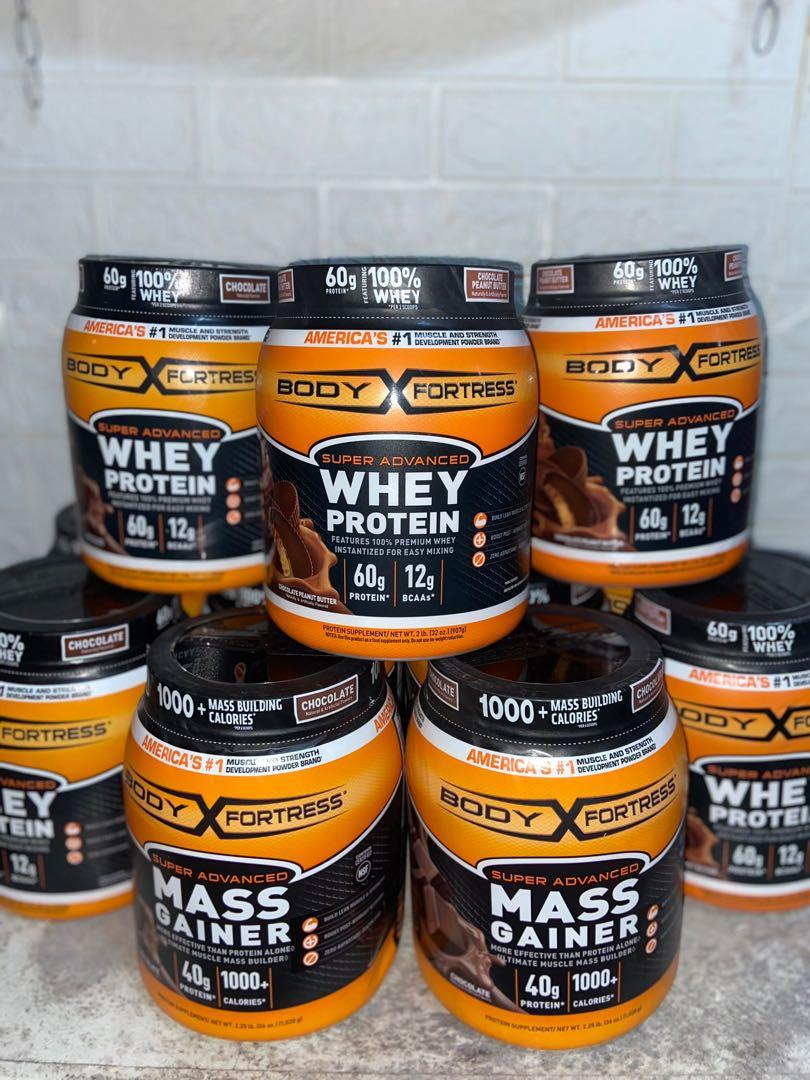 BODY FORTRESS WHEY PROTEIN/MASS GAINER, Health & Nutrition ...