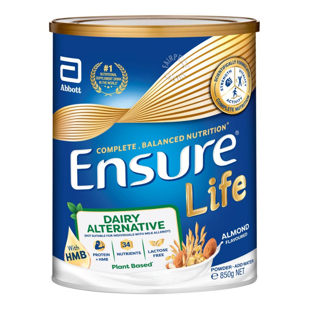 BRAND NEW Abbott Ensure Life Dairy Alternative 850g plant based almond