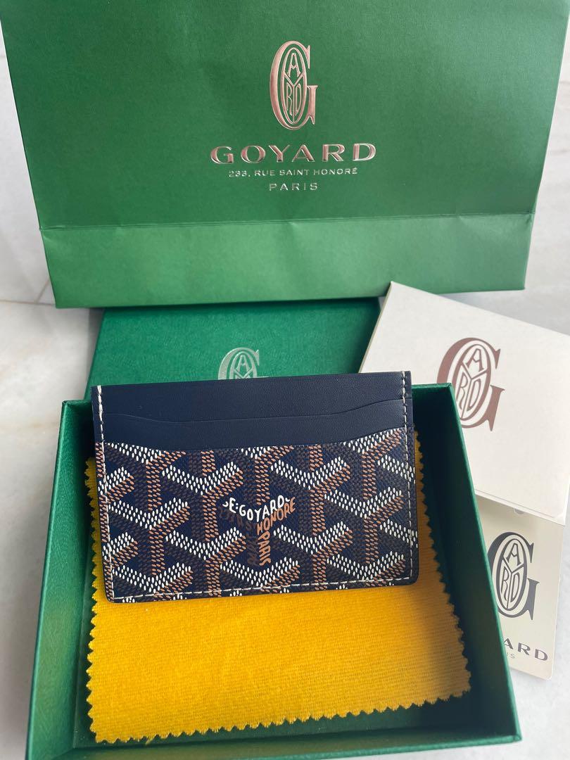 Brand new goyard card holder ( dark blue ), Luxury, Bags & Wallets on  Carousell