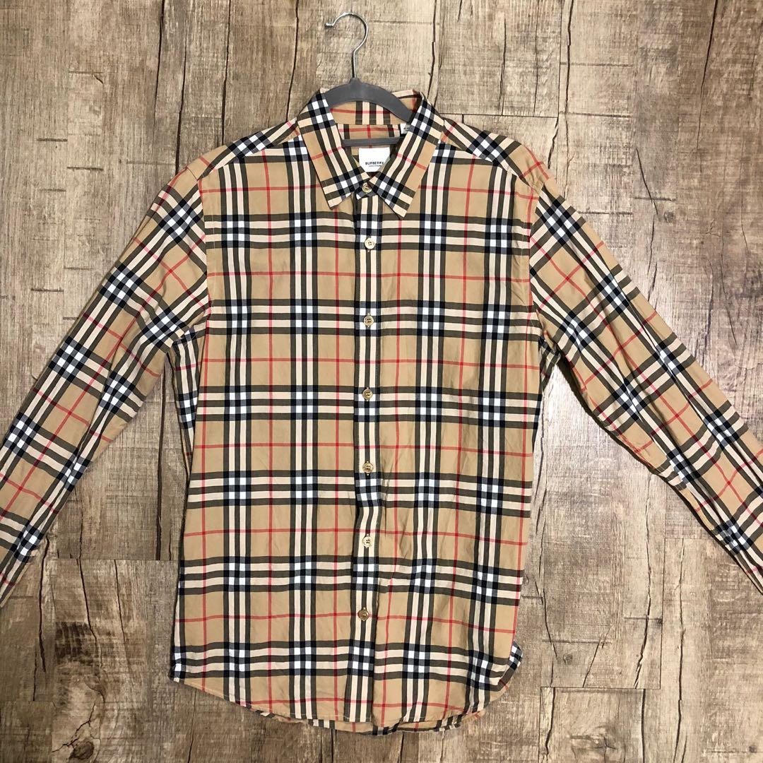 burberry button up, Men's Fashion, Tops & Sets, Tshirts & Polo Shirts on  Carousell