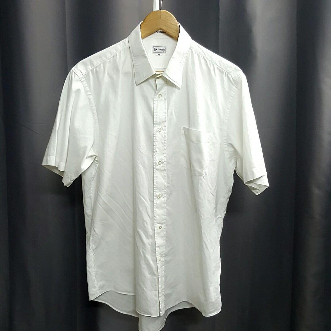 Burberry white short sleeve shirt clearance