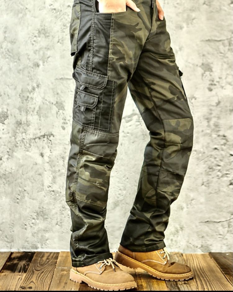 Camo work pants, Men's Fashion, Bottoms, Trousers on Carousell