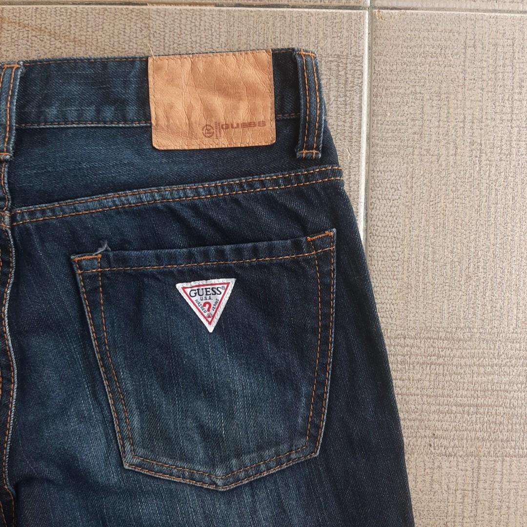 Celana panjang jeans guess triangle 