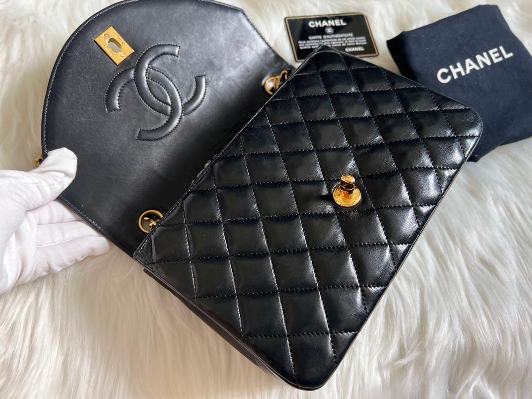 Chanel Black Small Rounded Flap Bag with 24K Gold Hardware, Women's  Fashion, Bags & Wallets, Cross-body Bags on Carousell
