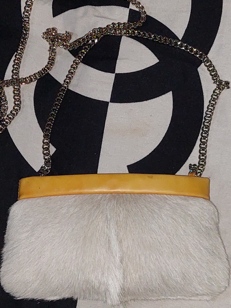Chanel fur chain crossbody bag, Women's Fashion, Bags & Wallets, Cross