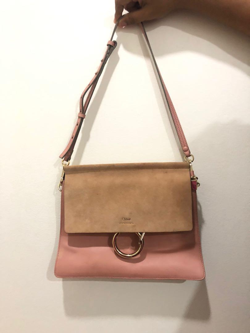 Chloe faye outlet bag pink