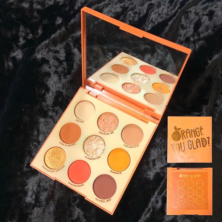 Colourpop Orange You Glad? Palette (Category: Makeup) located in San Mateo. Submitted by binchichi (Listing ID 1157233819, Image 1). Description: Barely used makeup. Im selling it since I dont go out much often. The box is okay but its messy because of my other makeup..