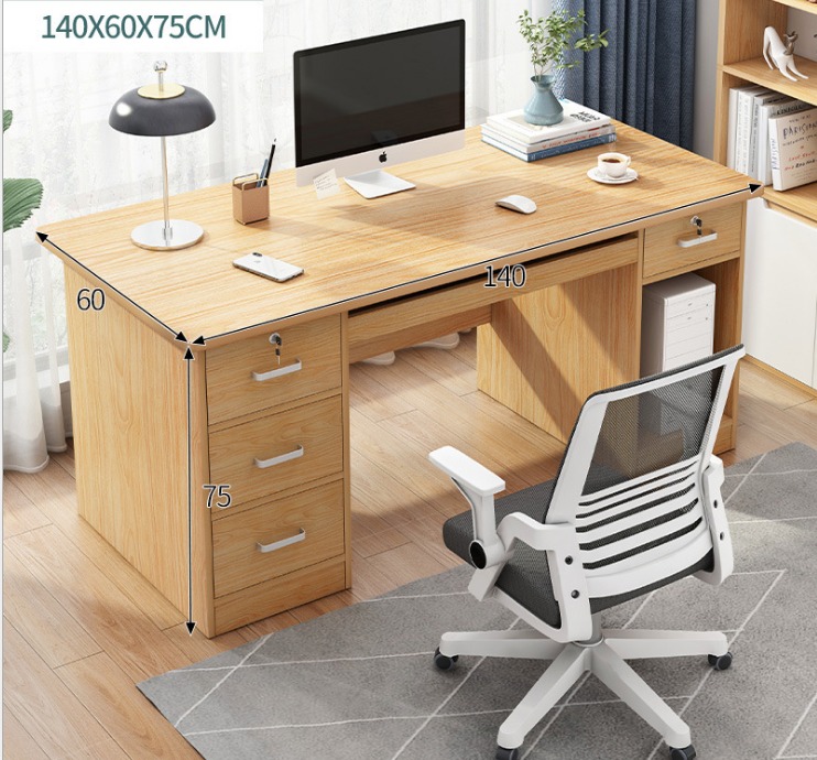 Computer desk with keyboard tray 120 140cm Study Table Furniture