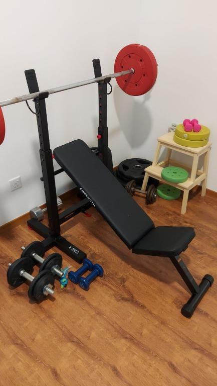Decathlon Bench Press and Dumbbells Sports Equipment Exercise