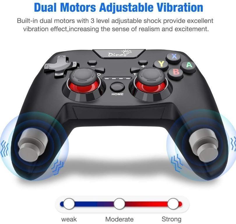 DINO Wireless Controller for Nintendo Switch Switch Lite, 6-Axis ...