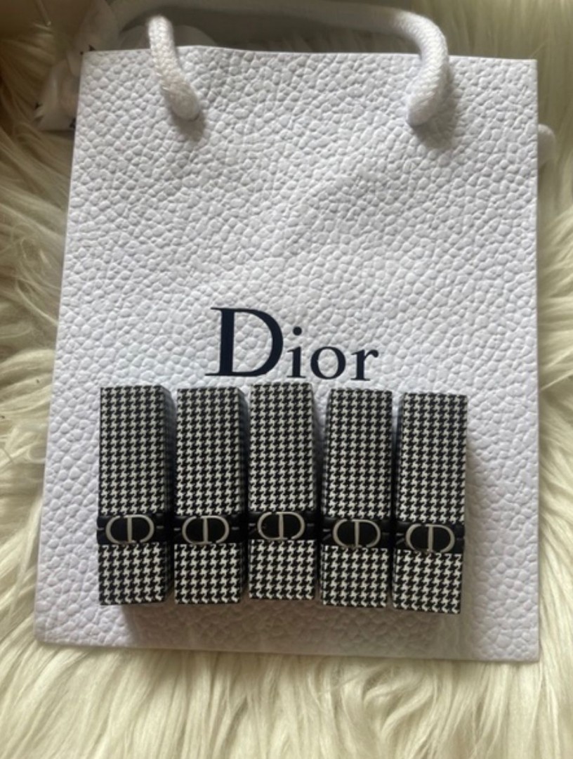 Dior Houndstooth lipstick travel size, Kesehatan & Kecantikan, Rias