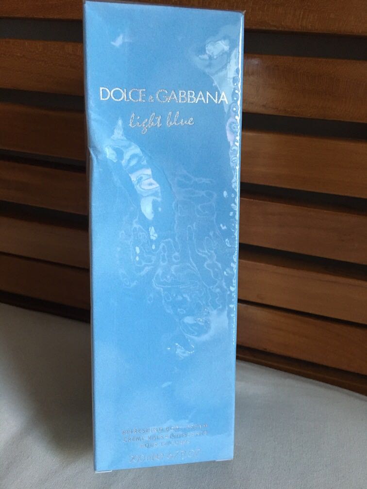 Dolce&Gabbana light blue body cream 200ml, 美容＆化妝品, 沐浴＆身體護理, 沐浴及身體護理