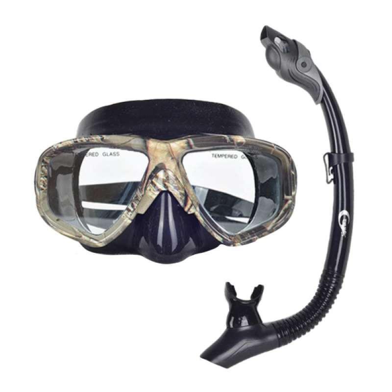 Professional Semi-Dry Breathing Tube Diving Training Snorkel Breathing Gear 