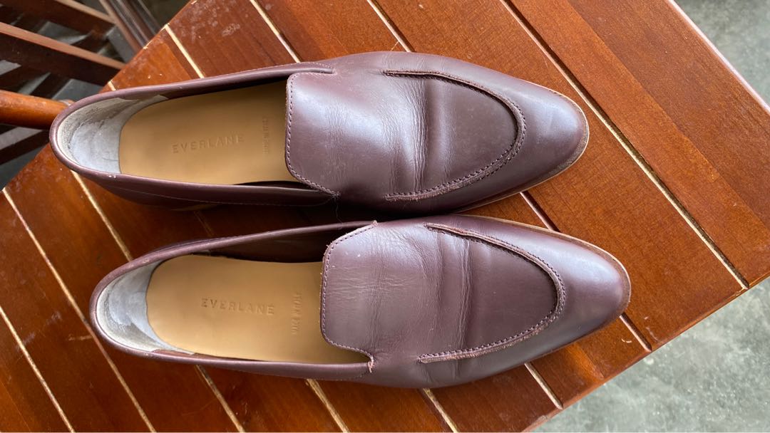 Everlane modern loafer burgundy online