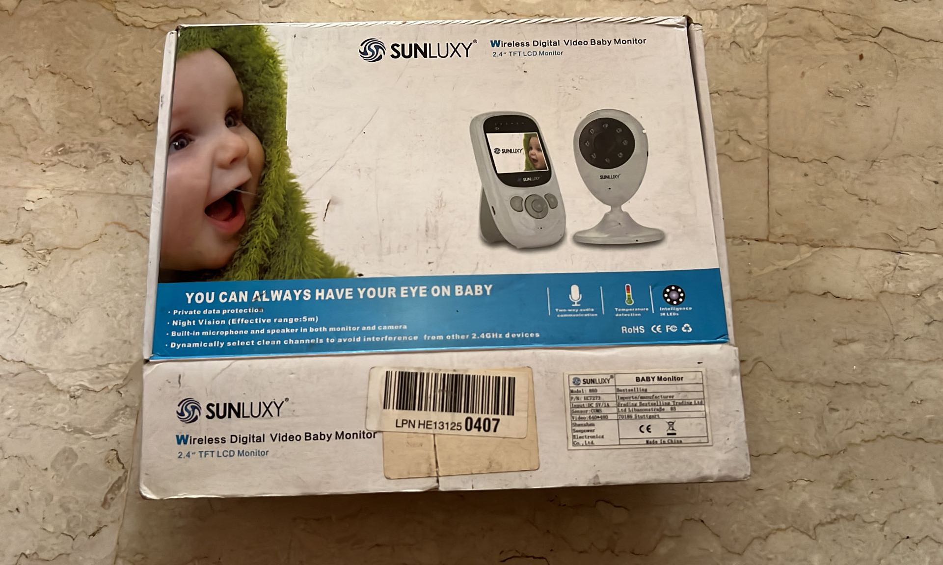 Sunluxy baby monitor top