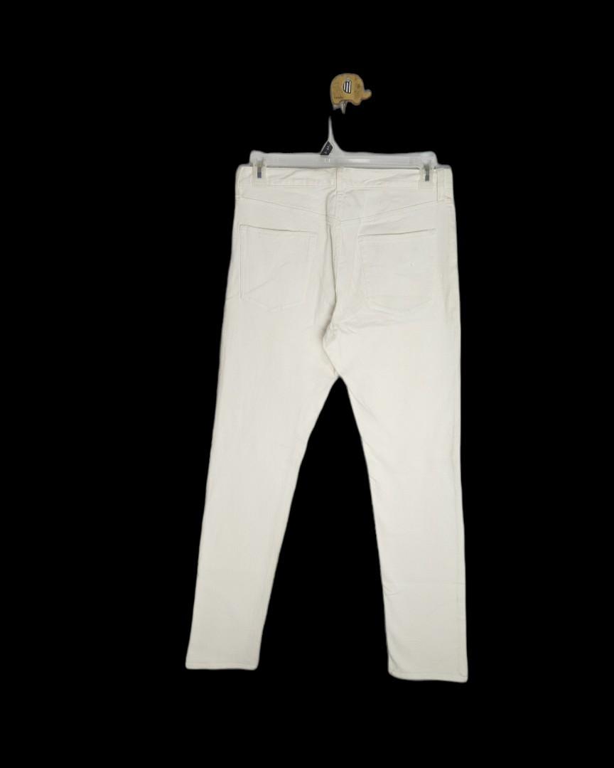 GU By Uniqlo Pure White Stretch Denim 