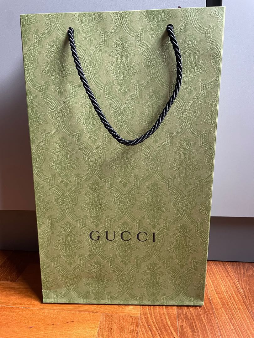 Gucci Authentic Paper Bag (tall), Luxury, Bags & Wallets on Carousell