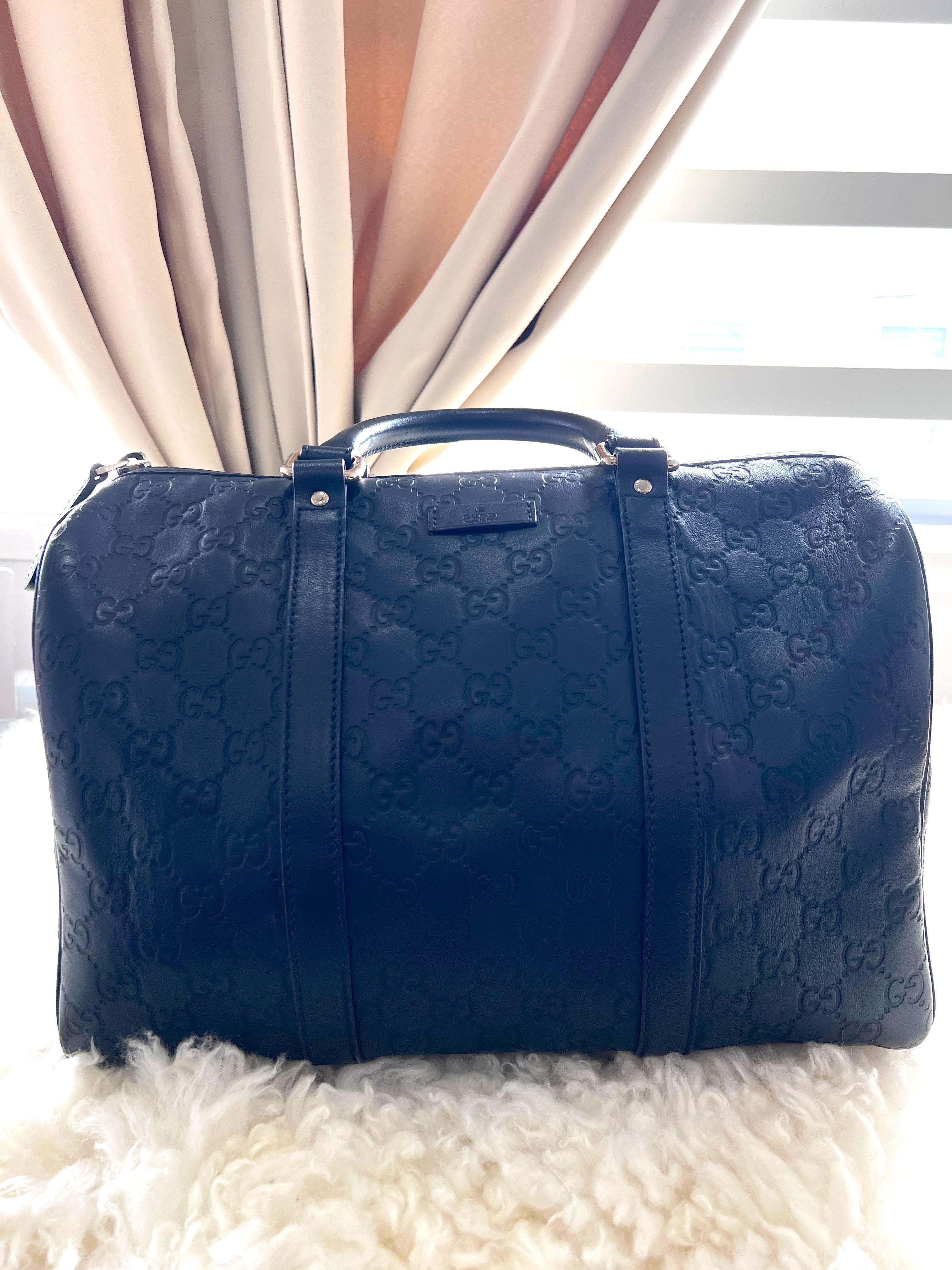Gucci navy boston 2025 bag
