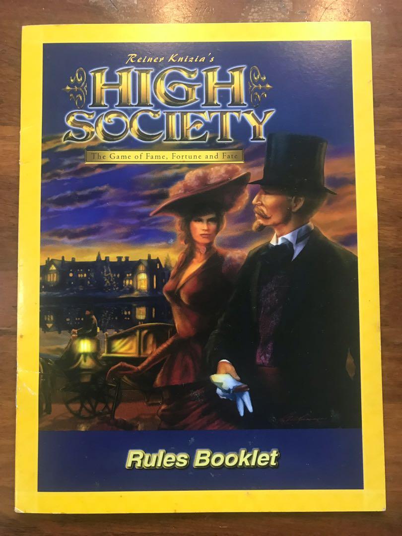 High Society Board Game, Hobbies & Toys, Toys & Games on Carousell