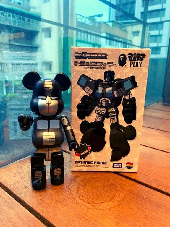 HMHD] BE@RBRICK 庫柏力克熊變形金剛BAPE x TRANSFORMERS BLACK 200