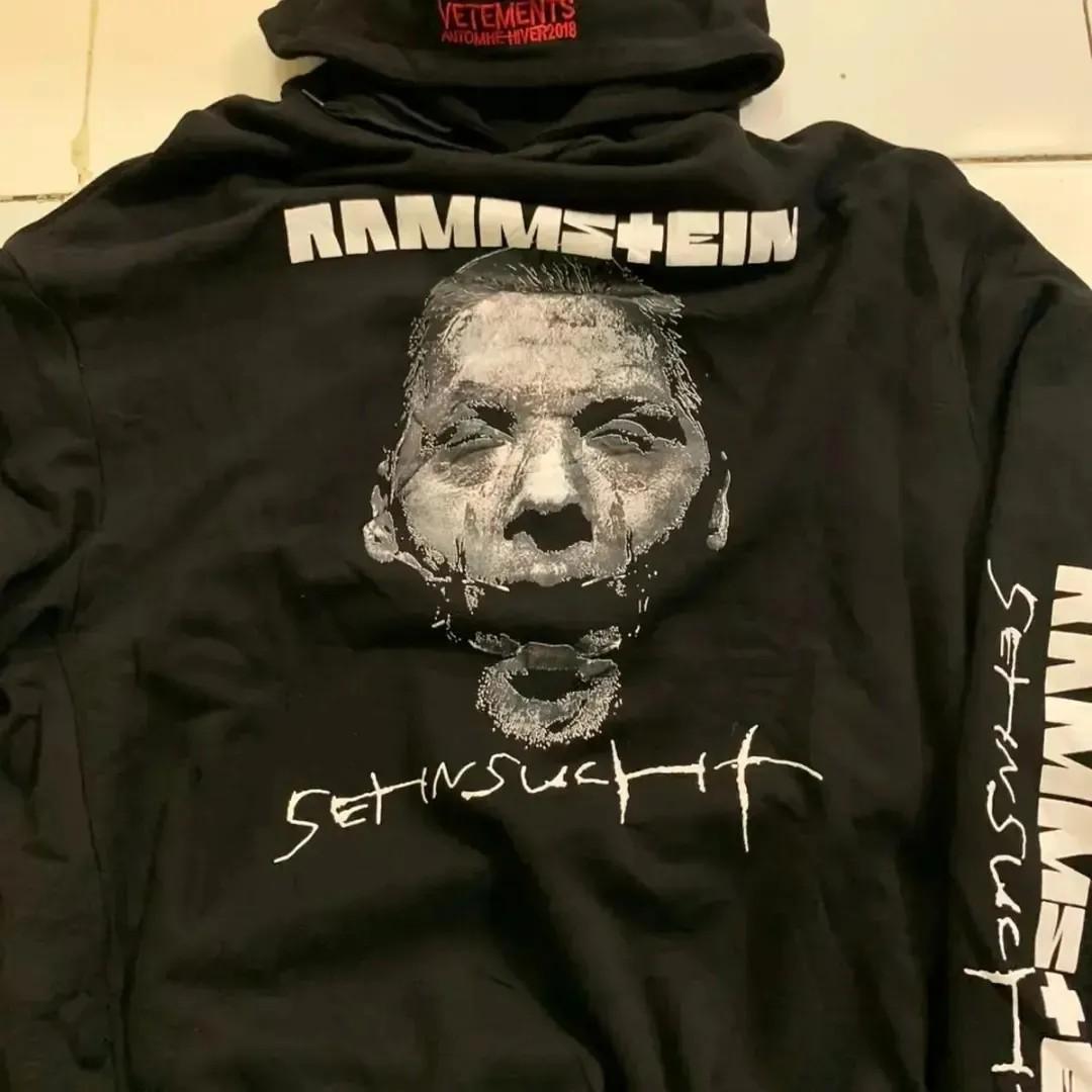 Vetements Rammstein Zip Hoodie Rammstein Pullover Vetements