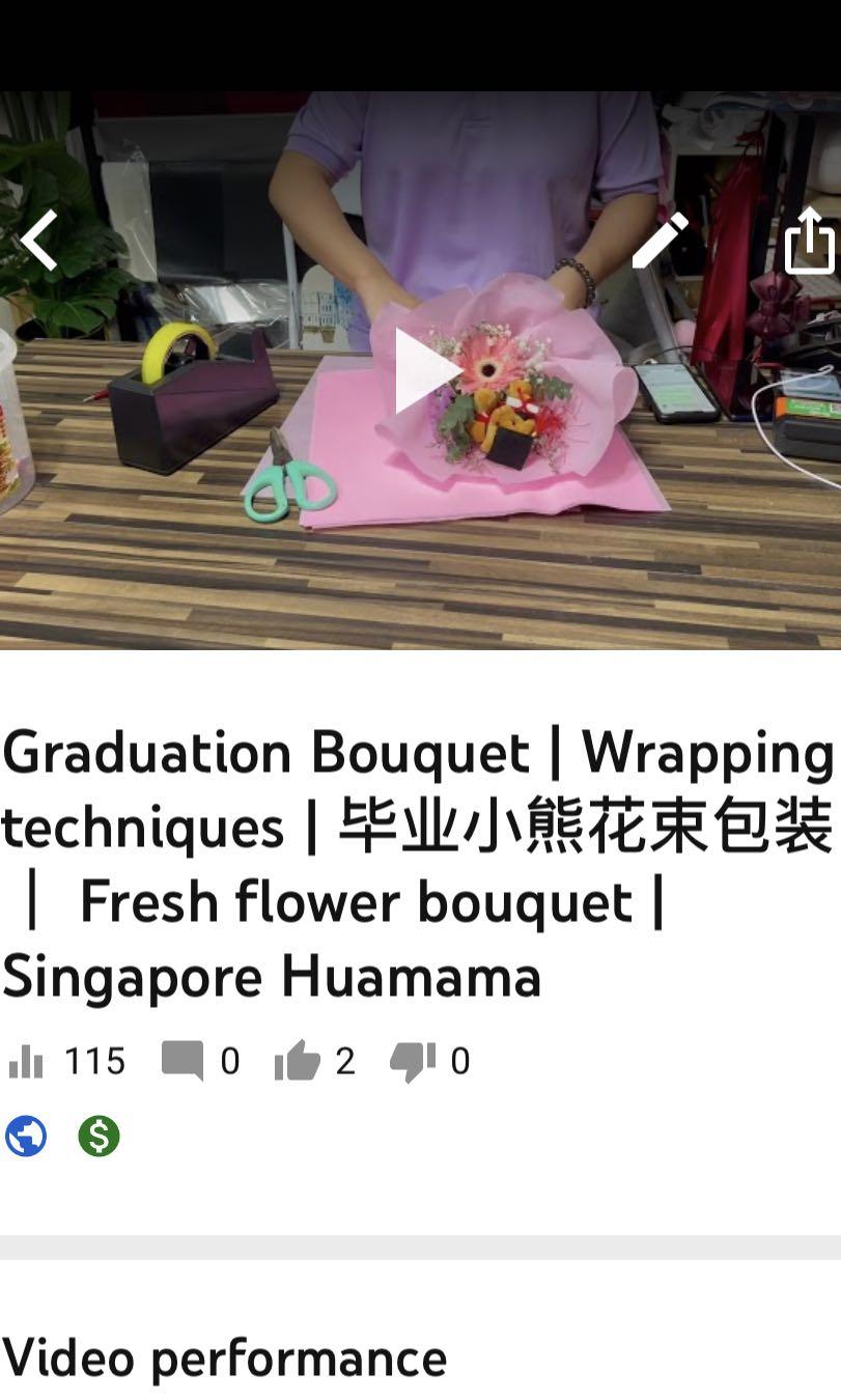 Huamama , Free Bouquet wrapping lessons, you can do it yourself  also!!!