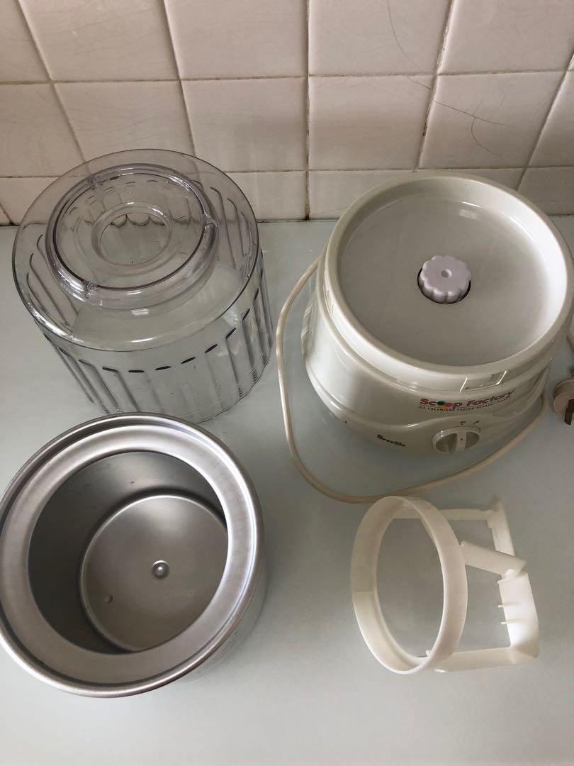 Icecream machine as new Breville Scoop Factory Model ICM10 Ice