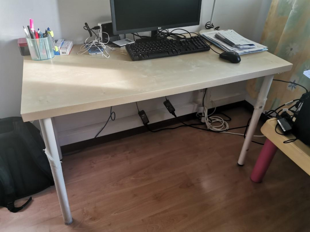 IKEA LINNMON table top and removable legs, Furniture & Home Living