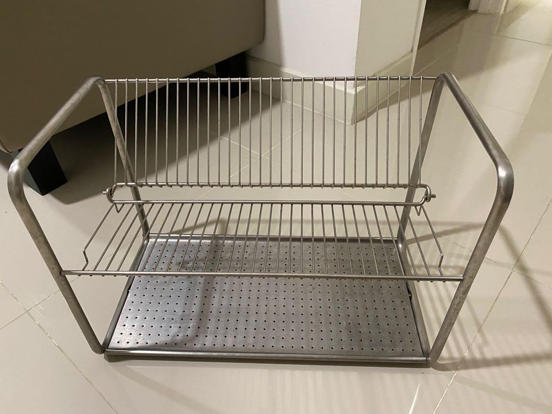 ORDNING Dish drainer, stainless steel - IKEA