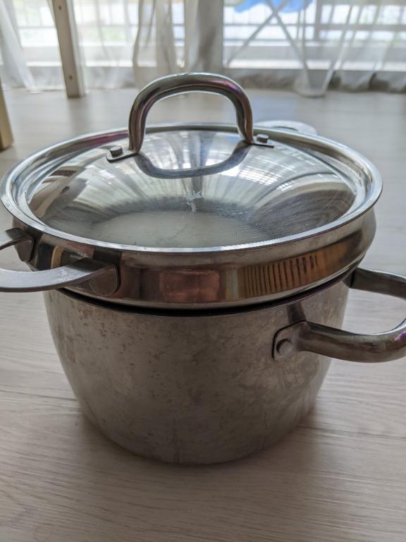 kathedraal Inefficiënt band IKEA Big pasta pot with Strainer and Steamer, Furniture & Home Living,  Kitchenware & Tableware, Cookware & Accessories on Carousell