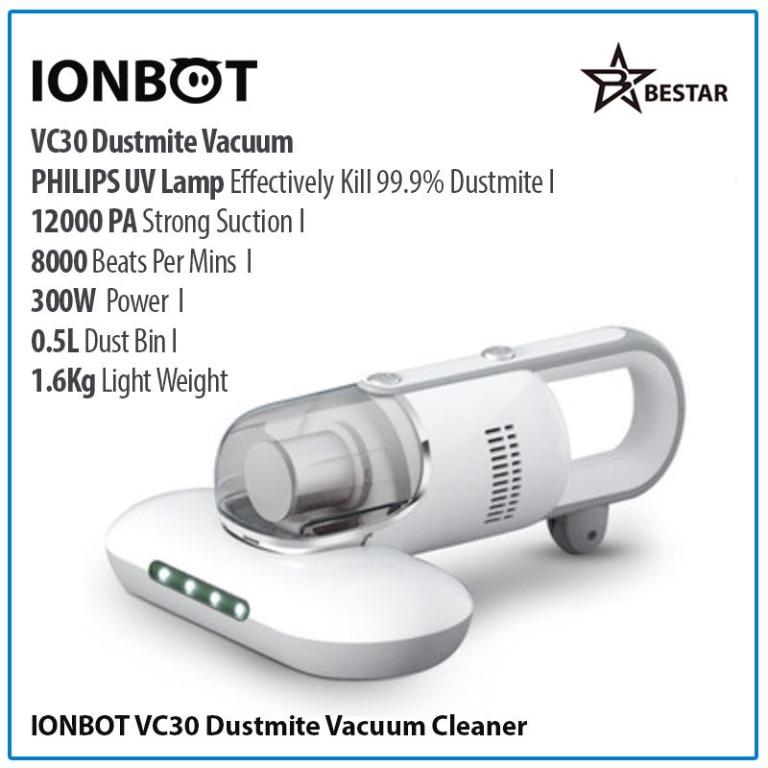 IONBOT UV Anti Dust Mite Vacuum Cleaner Handheld VC30/VC40, Furniture