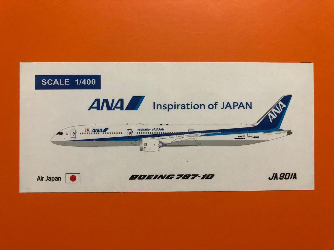 全新JC Wings 1:400 All Nippon Airways ANA Boeing 787-10 JA901A