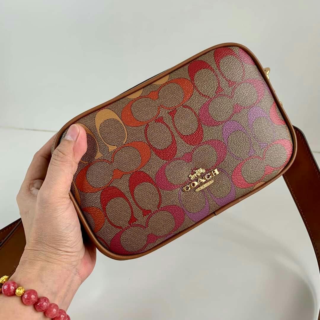 Jes Crossbody 20 In Rainbow Signature Canvas, Luxury, Bags & Wallets on